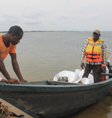 Lambu’s fishermen take to saving their landing site.